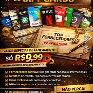 Lista Secreta De Top Fornecedores De Gift Cards